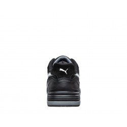 Baskets de sécurité Puma S3 ESD HRO SRC Puma Airtwist noires en cuir grainé hydrofuge.